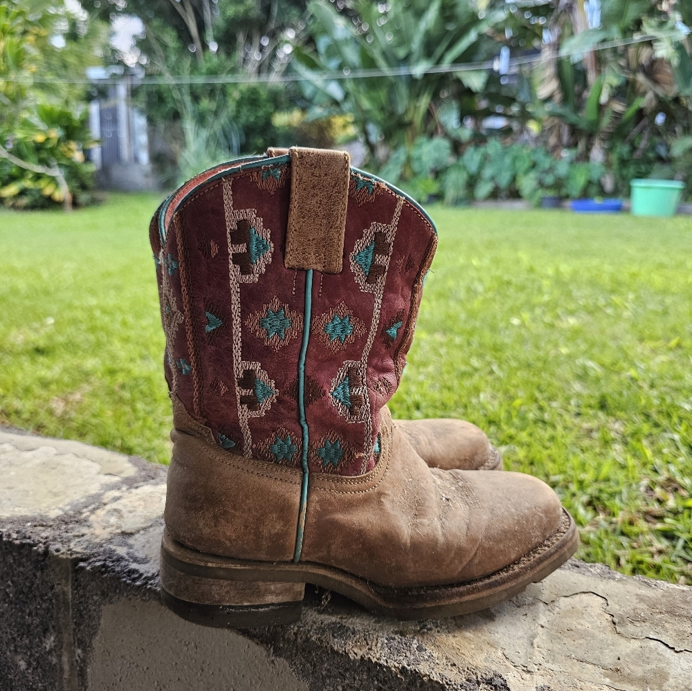 Roper boots girls size youth 1